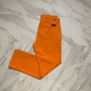 Levi orange straight work pants